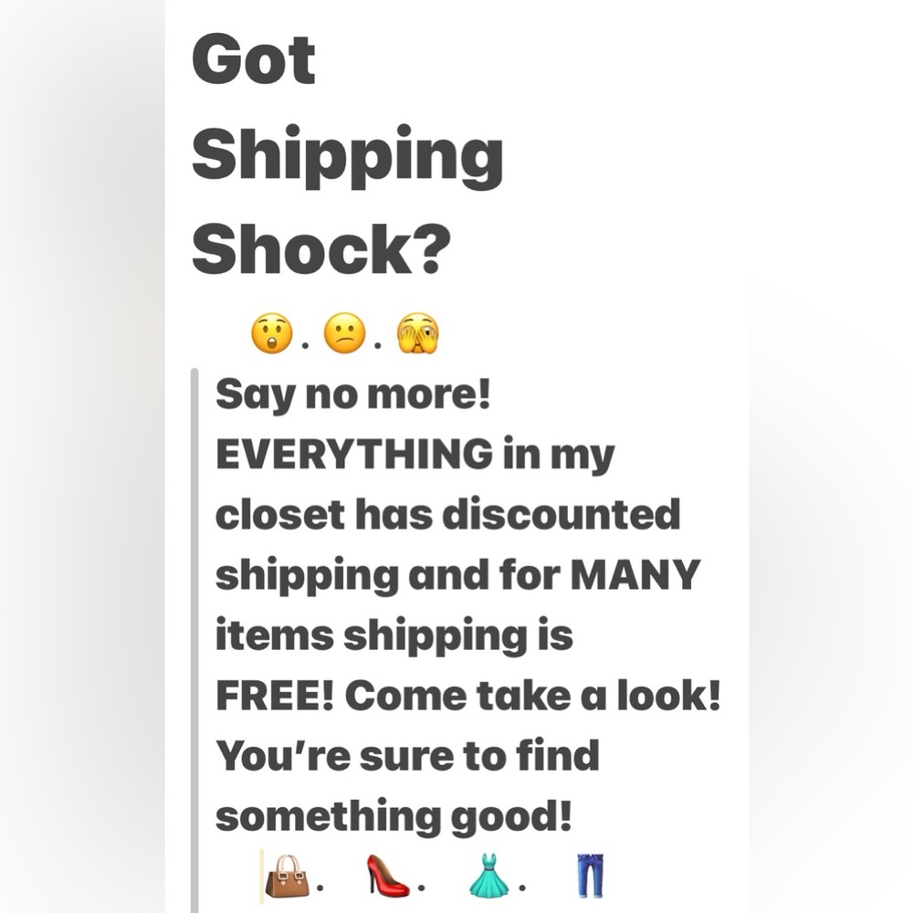Discounted Shipping on Fashion Items